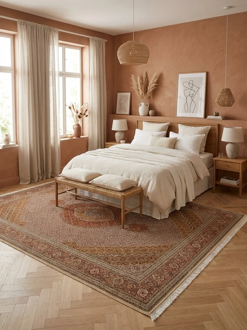 Tabriz 50 Raj · Handgeknüpft – Braun, 304x207 cm