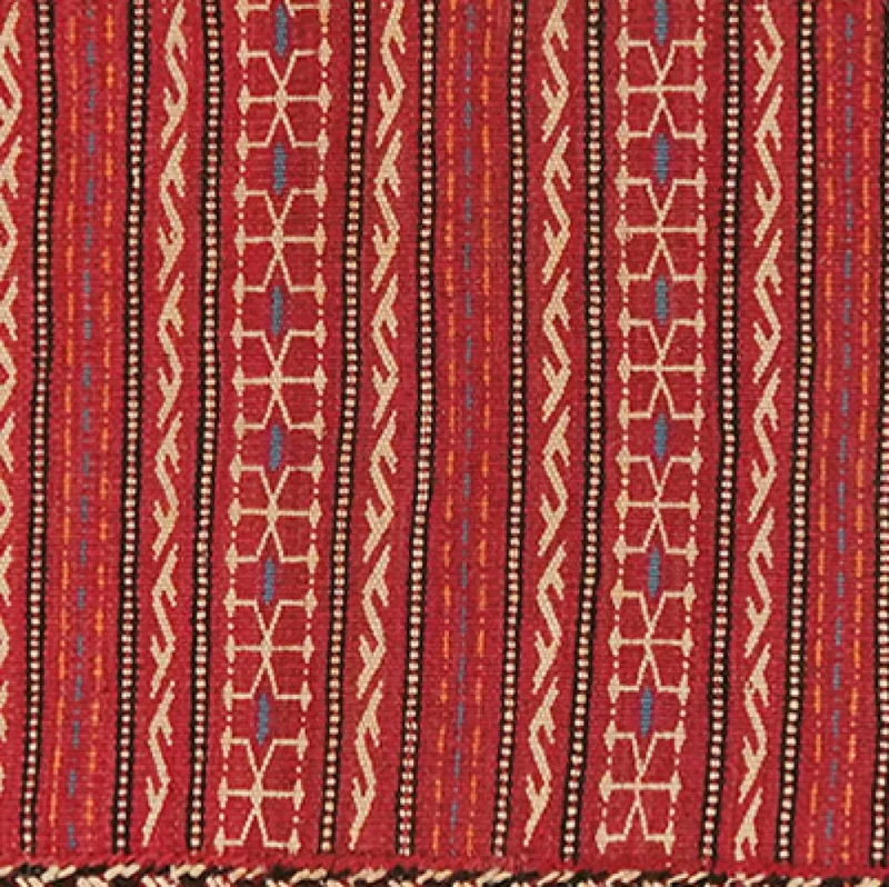 Kelim Kordi · Handgewebt – Rot, 89x63 cm