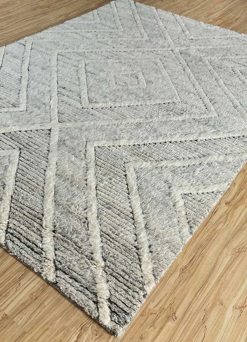 Wollteppich - 200 x 300 cm - creme