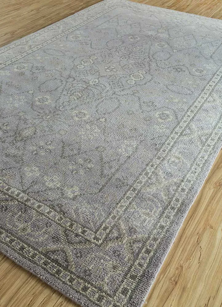 Wollteppich - 270 x 360 cm - grau