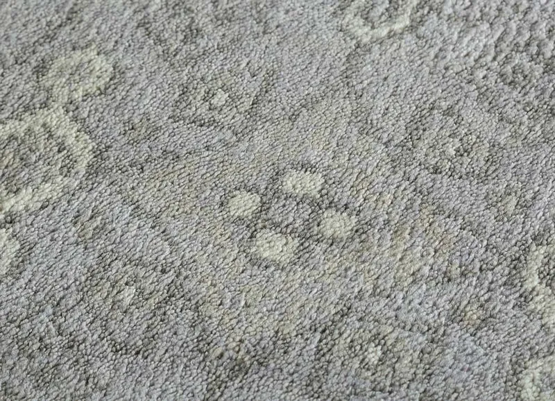 Wollteppich - 270 x 360 cm - grau