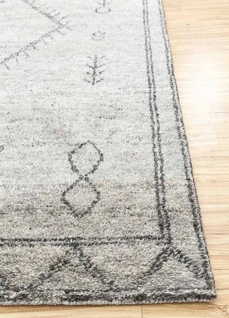 Wollteppich - 150 x 240 cm - beige