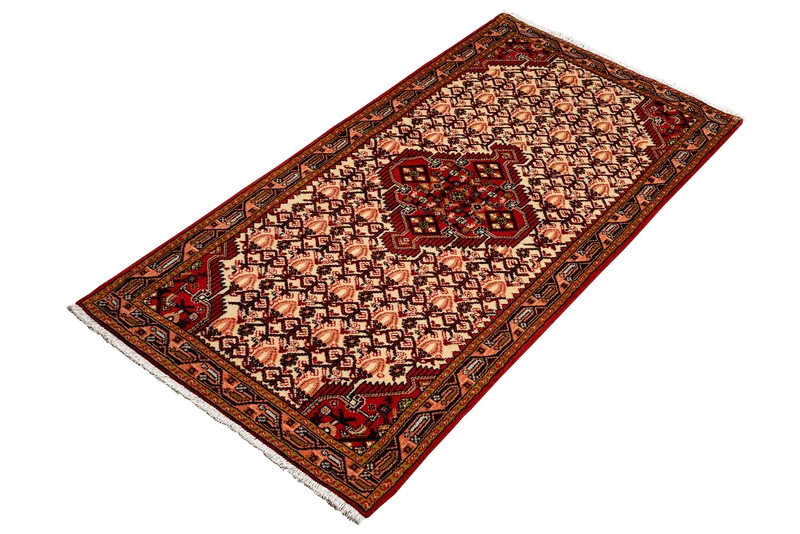 Assadabad · Handgeknüpft – Beige, 195x80 cm