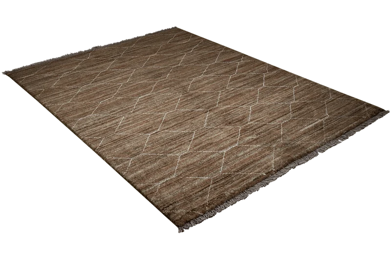 Gabbeh Basi · Handgeknüpft – Braun, 195x157 cm