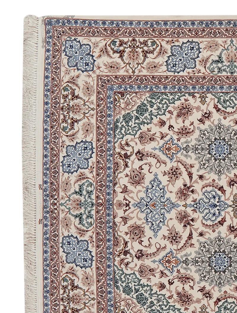 Isfahan · Handgeknüpft – Beige, 233x154 cm