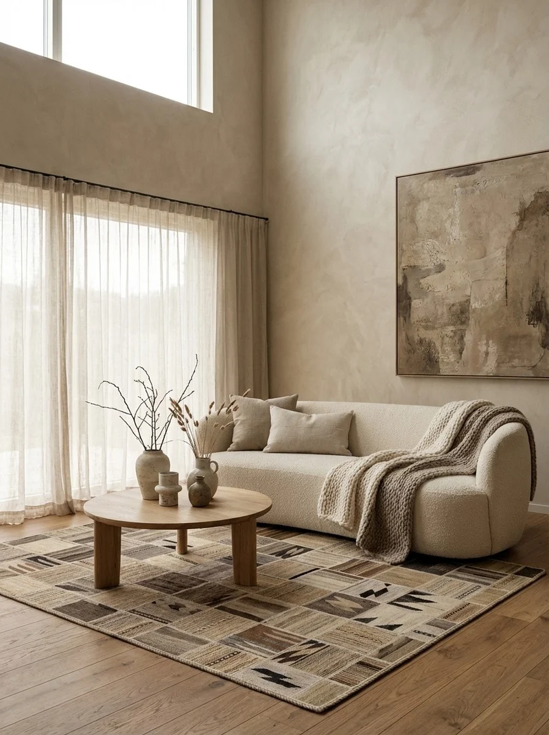 Kelim Tekkeh · Handgewebt – Beige, 200x150 cm