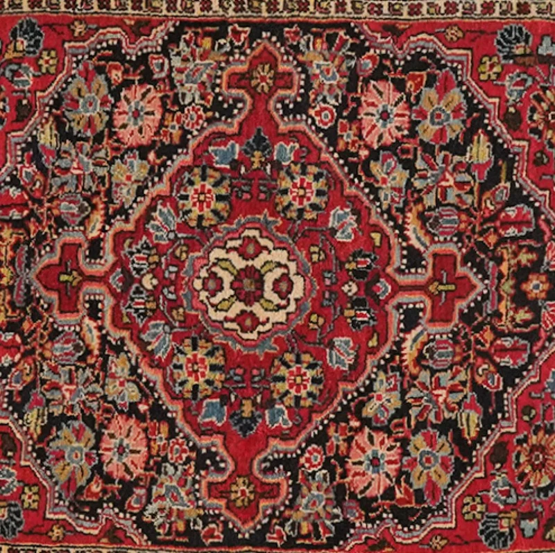 Djozan · Handgeknüpft – Rot, 90x77 cm