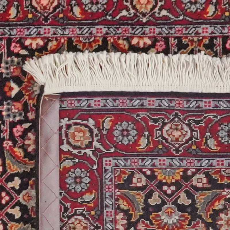 Tabriz 50 Raj · Handgeknüpft – Schwarz, 285x80 cm