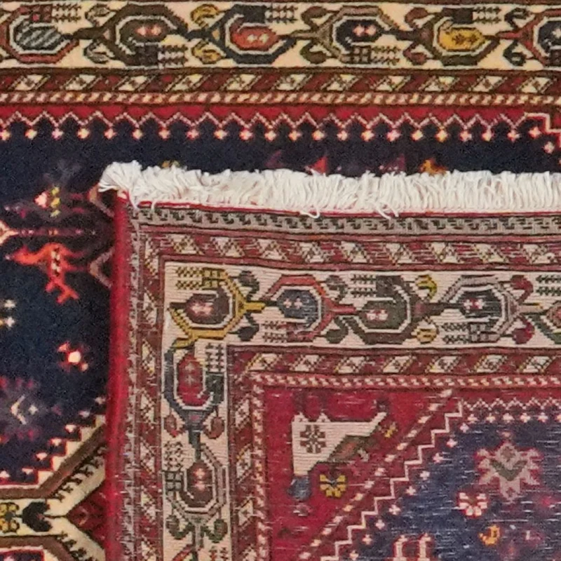 Nasrabad · Handgeknüpft – Blau, 402x84 cm