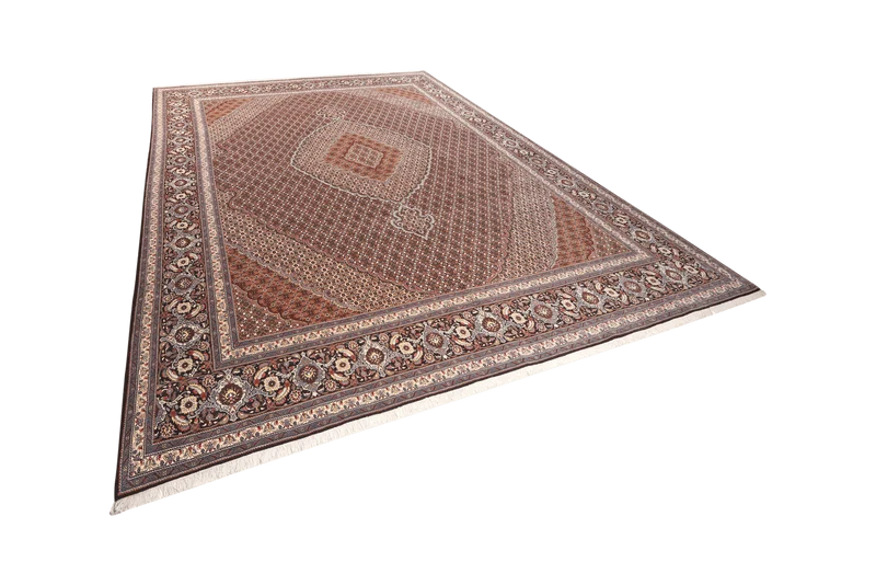 Tabriz 40 Raj · Handgeknüpft – Blau, 392x302 cm