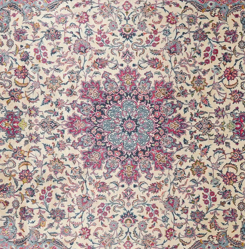 Kirman · Handgeknüpft – Beige, 359x249 cm