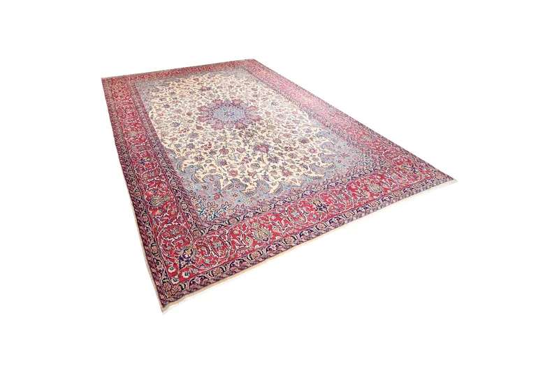 Kirman · Handgeknüpft – Beige, 359x249 cm