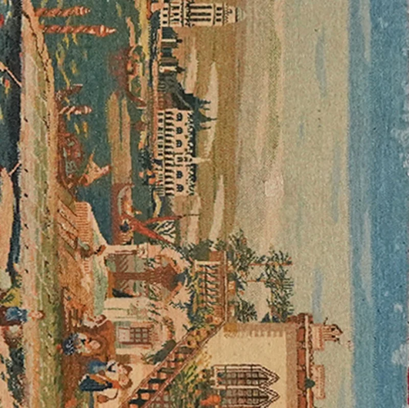 Kashan · Handgeknüpft – Bunt, 49x75 cm