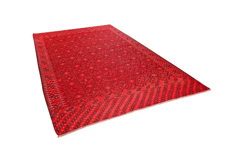 Kelim Turkman · Handgewebt – Rot, 302x215 cm