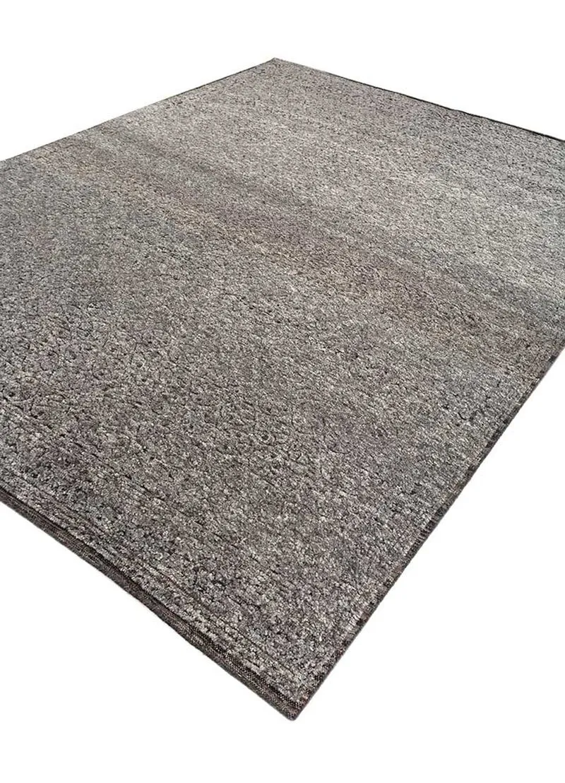 Wollteppich - 240 x 300 cm - silber