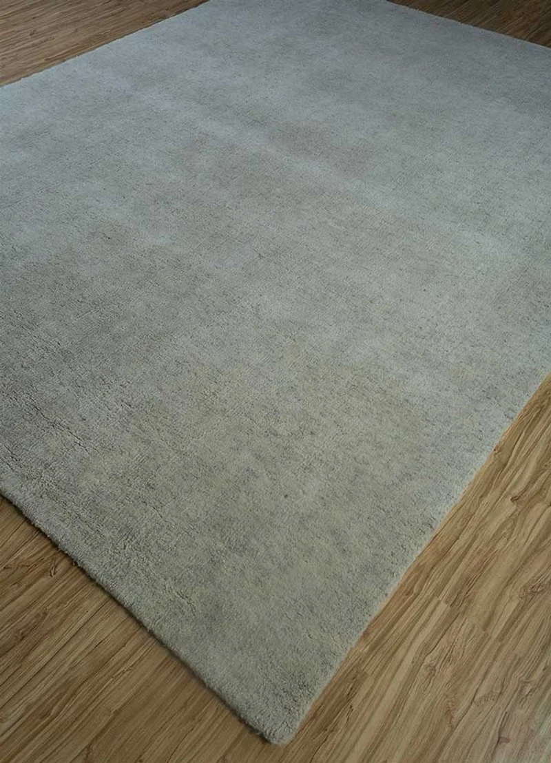 Wollteppich - 240 x 300 cm - grau