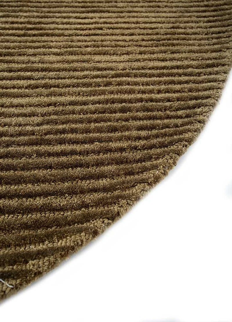 Wollteppich sonderform - 165 x 210 cm - dunkelbeige