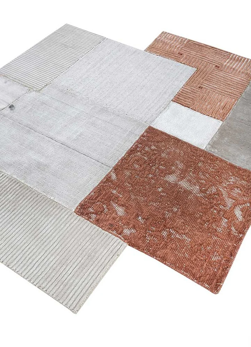 Wollteppich sonderform - 150 x 180 cm - creme