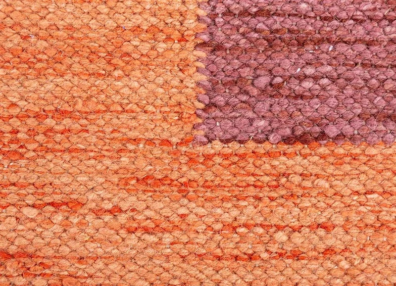 Wollteppich sonderform - 180 x 270 cm - orange