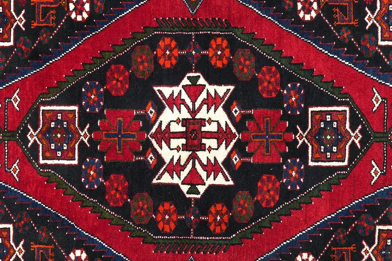 Shahsavan · Handgeknüpft – Rot, 214x141 cm