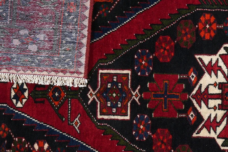 Shahsavan · Handgeknüpft – Rot, 214x141 cm