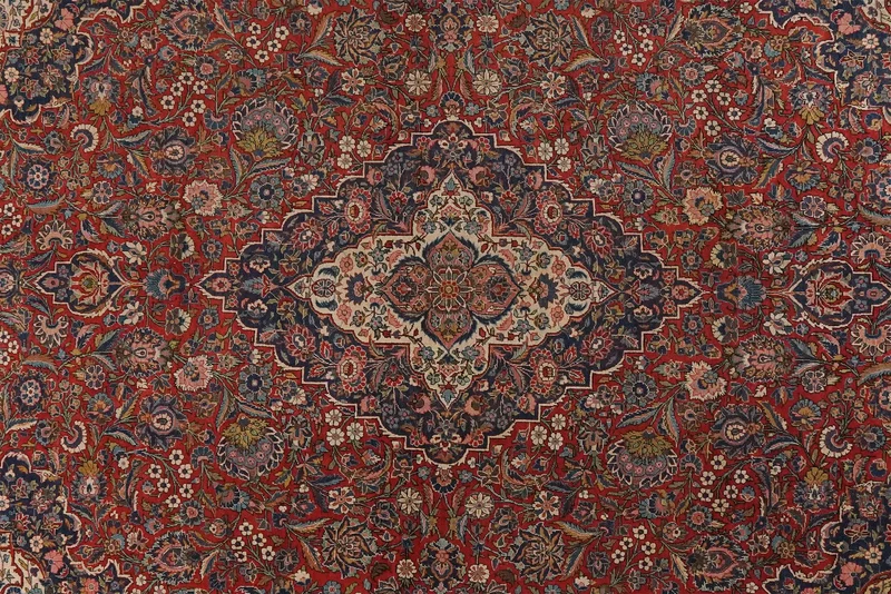 Kashan · Handgeknüpft – Rot, 358x268 cm