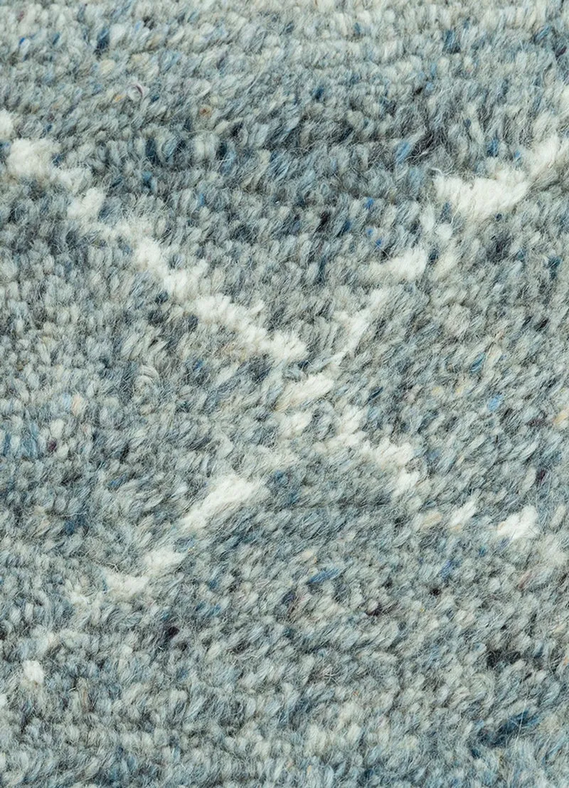 Wollteppich - 150 x 240 cm - petrolblau
