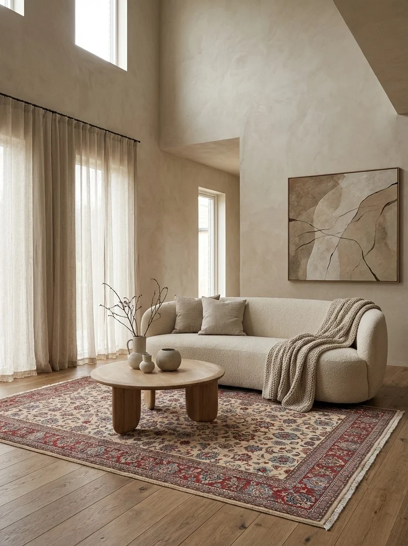 Sarough · Handgeknüpft – Beige, 245x144 cm
