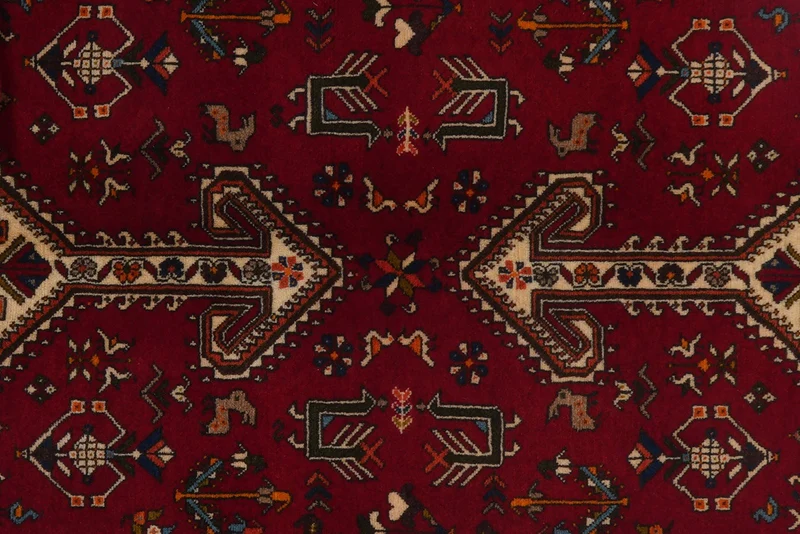 Nasrabad · Handgeknüpft – Rot, 201x136 cm