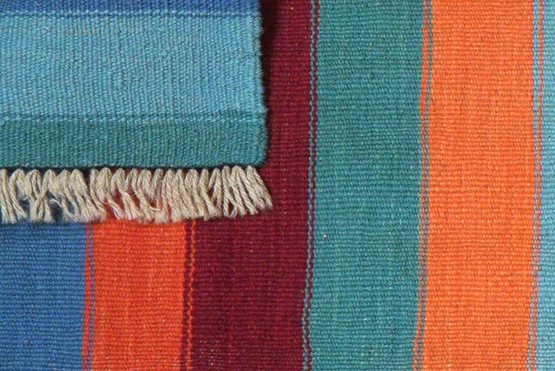 Kelim Gashgai · Handgewebt – Bunt, 198x61 cm