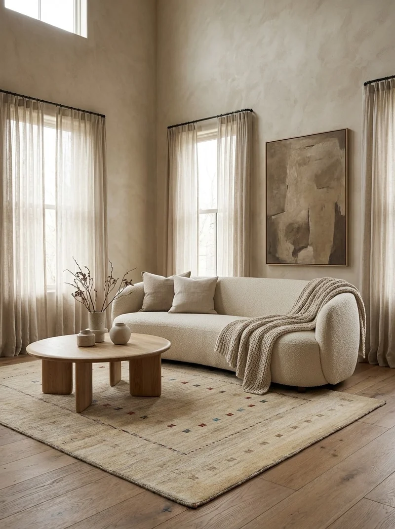 Rizbaf · Handgeknüpft – Beige, 181x125 cm