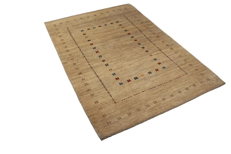 Rizbaf · Handgeknüpft – Beige, 181x125 cm