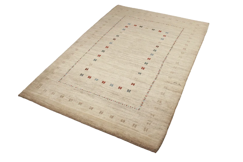 Rizbaf · Handgeknüpft – Beige, 181x125 cm