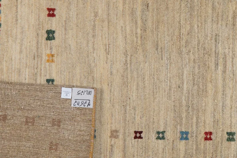 Rizbaf · Handgeknüpft – Beige, 181x125 cm
