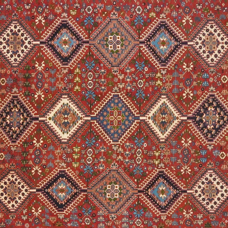 Yalameh · Handgeknüpft – Rot, 242x200 cm