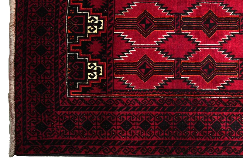 Belutch · Handgeknüpft – Rot, 239x127 cm