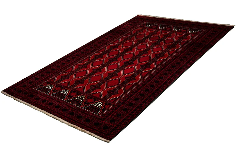 Belutch · Handgeknüpft – Rot, 239x127 cm