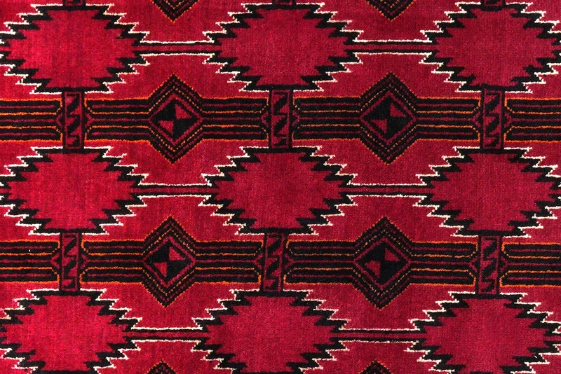 Belutch · Handgeknüpft – Rot, 239x127 cm