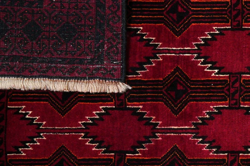 Belutch · Handgeknüpft – Rot, 239x127 cm