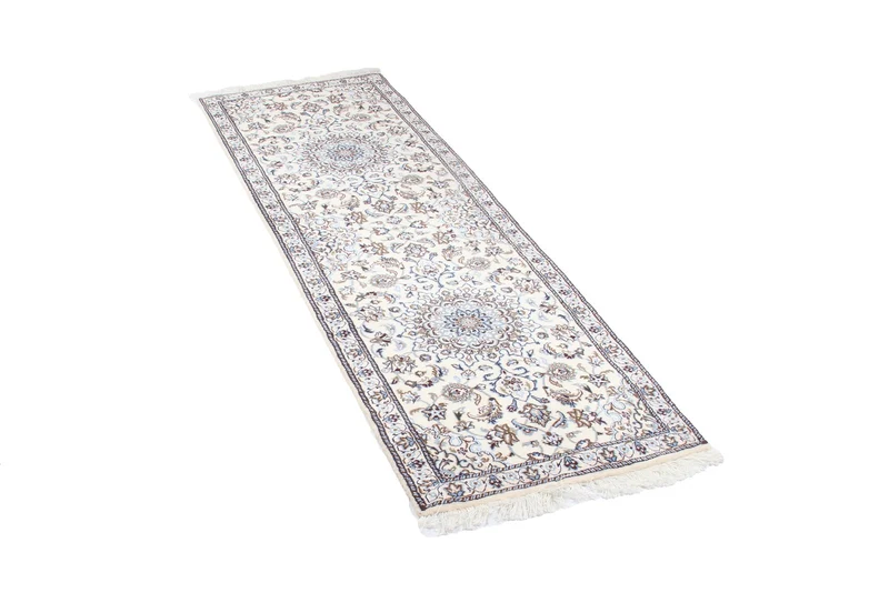 Nain 9La · Handgeknüpft – Beige, 202x64 cm