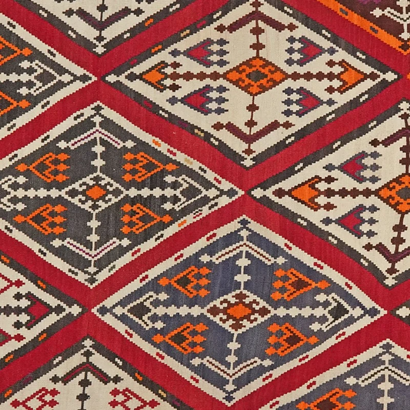 Kelim Gashgai Old · Handgewebt – Rot, 272x179 cm