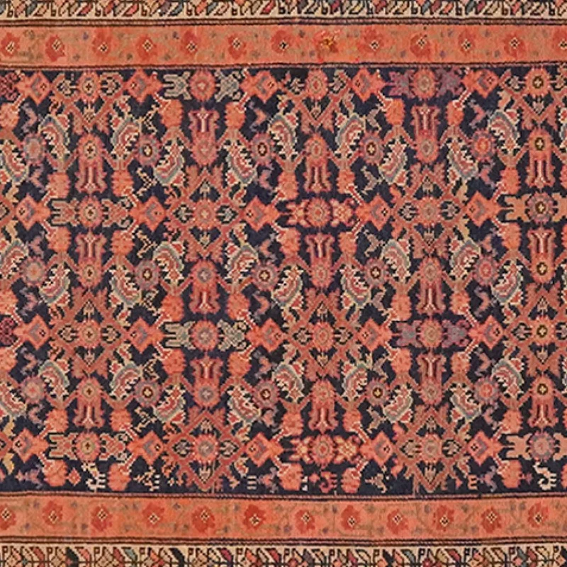 Malayer · Handgeknüpft – Blau, 494x90 cm