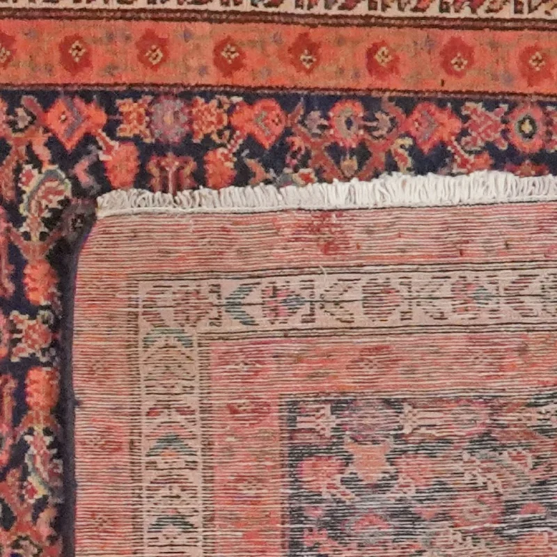 Malayer · Handgeknüpft – Blau, 494x90 cm