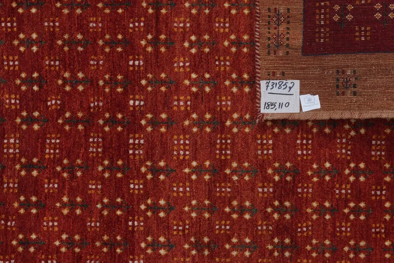 Rizbaf · Handgeknüpft – Rot, 185x110 cm
