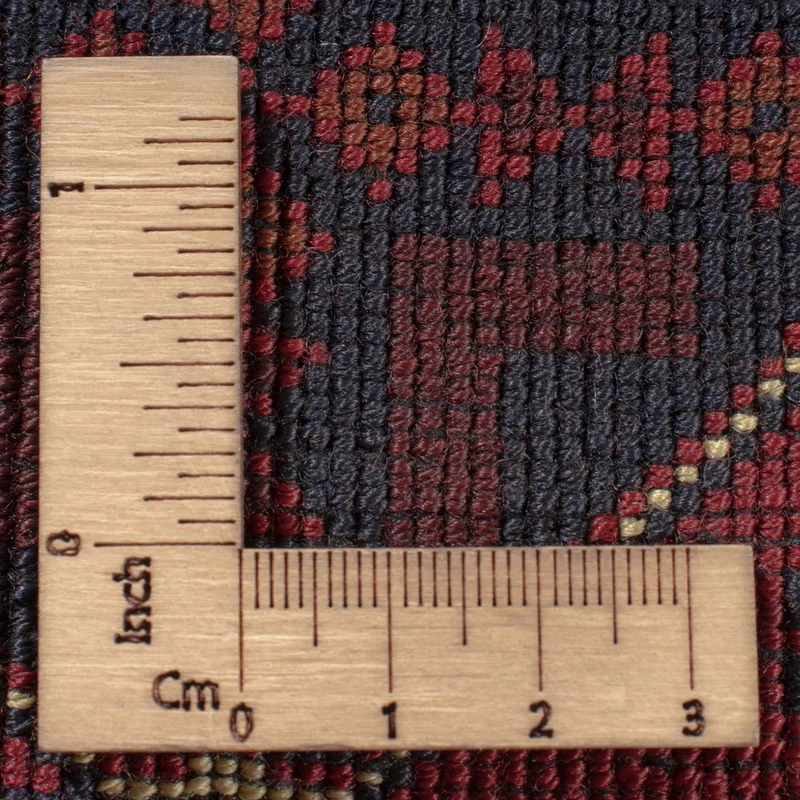 Afghan Teppich 209x294cm - Orientteppich - dunkelrot