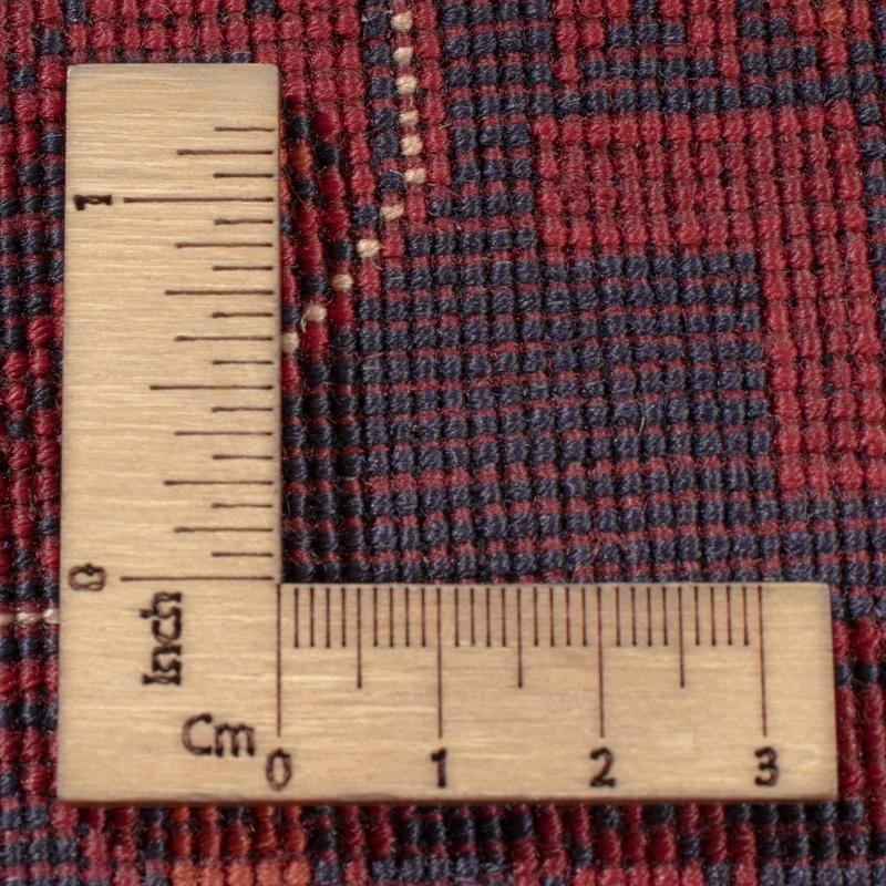 Afghan Teppich 206x298cm - Orientteppich - dunkelrot