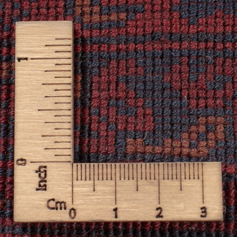 Afghan Teppich 204x298cm - Orientteppich - dunkelrot