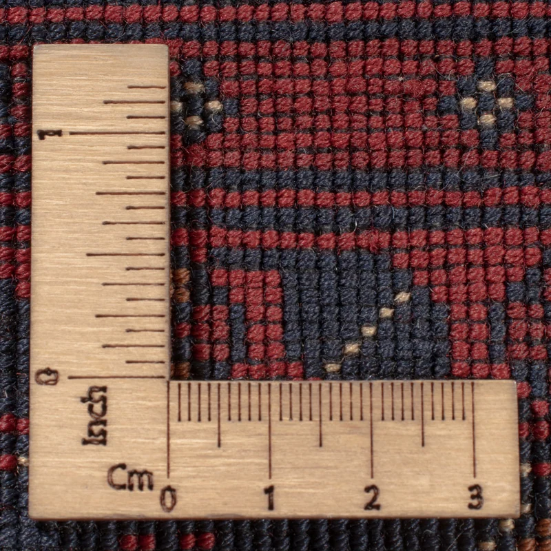 Afghan Teppich 198x299cm - Orientteppich - dunkelrot