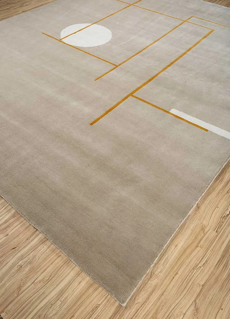 Wollteppich - 240 x 300 cm - dunkelbeige