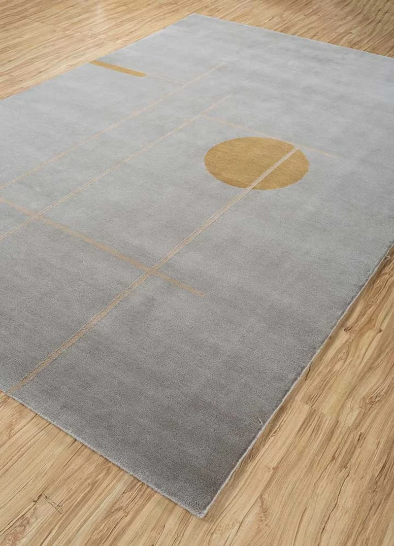 Wollteppich - 270 x 360 cm - grau